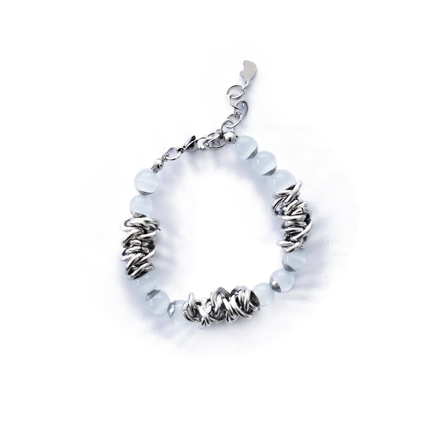 SACA Beads Silver Bracelet