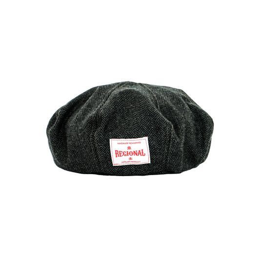 Regional Raw Beret 8 Panel Outform Tweed