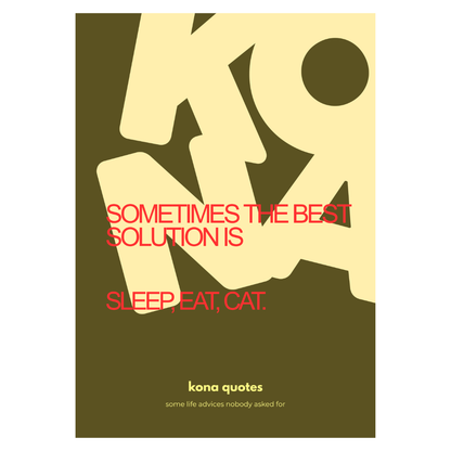 KONA Quotes Postcard