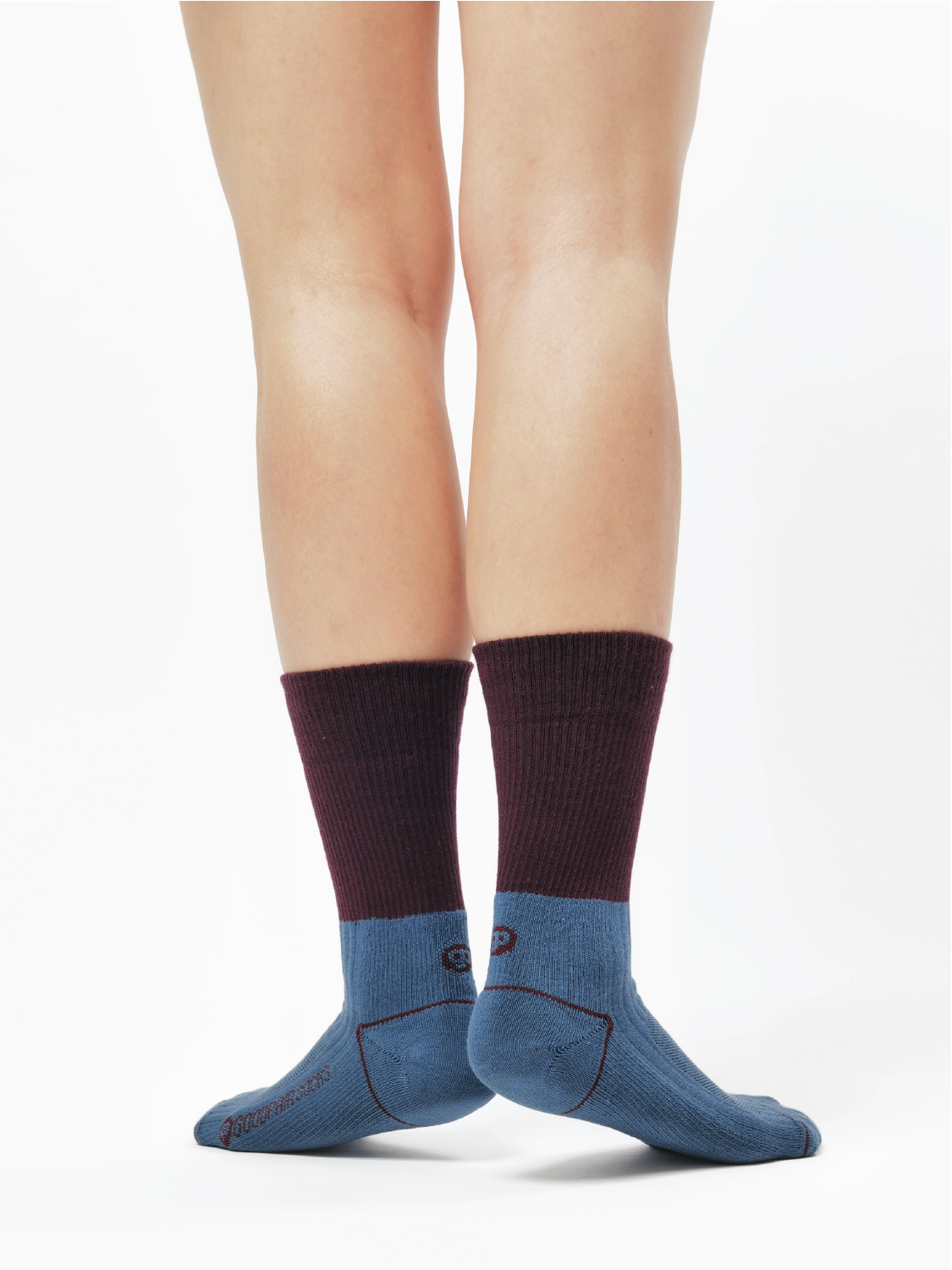 GPS DUA Color Block Ribbed Crew Socks