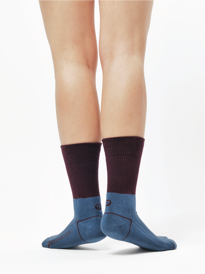 GPS DUA Color Block Ribbed Crew Socks
