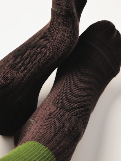 GPS DUA Color Block Ribbed Crew Socks
