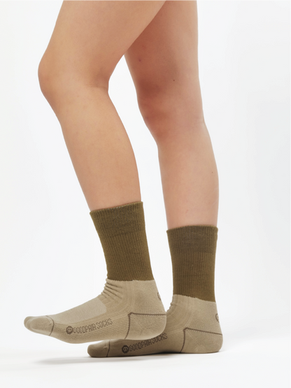 GPS DUA Color Block Ribbed Crew Socks