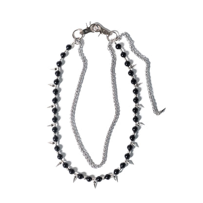 SACA Black Stone Pants Chain